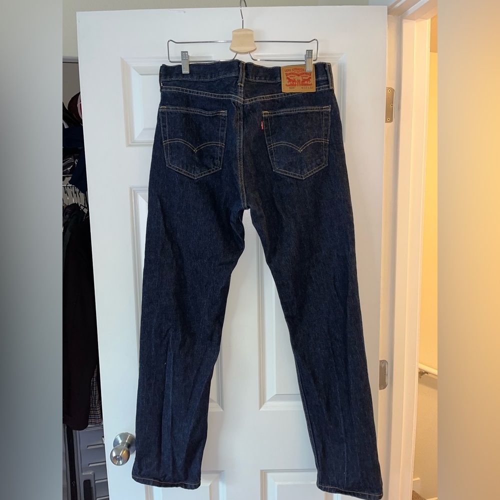 Dark blue levi’s men’s jeans new 33x32
